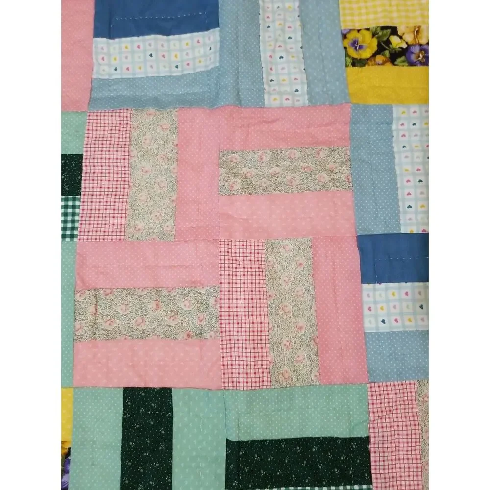 Patchwork Colorful Handstitched 37.5